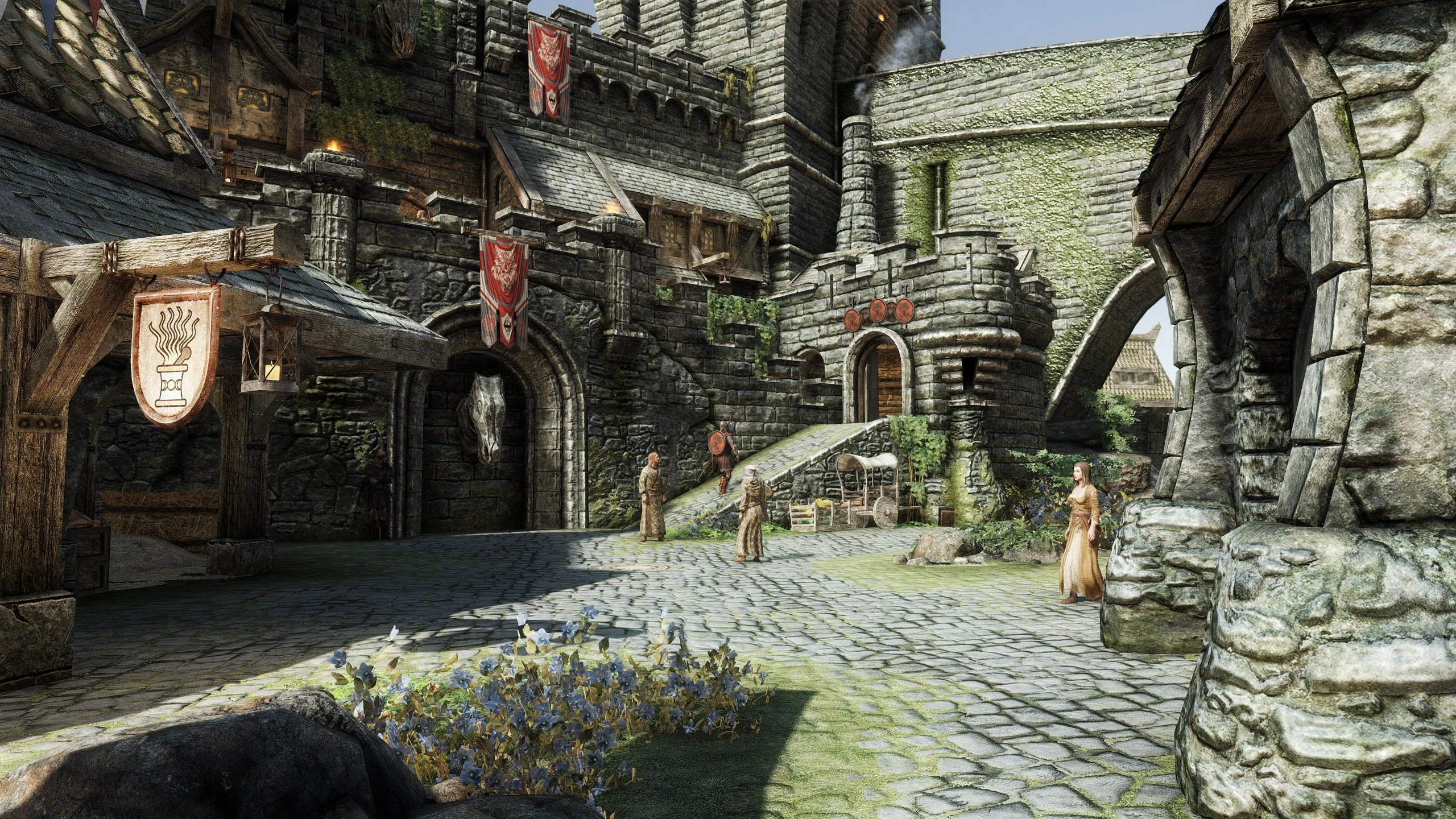 Fortified ramp to the Castle Dour at Skyrim Special Edition Nexus ...