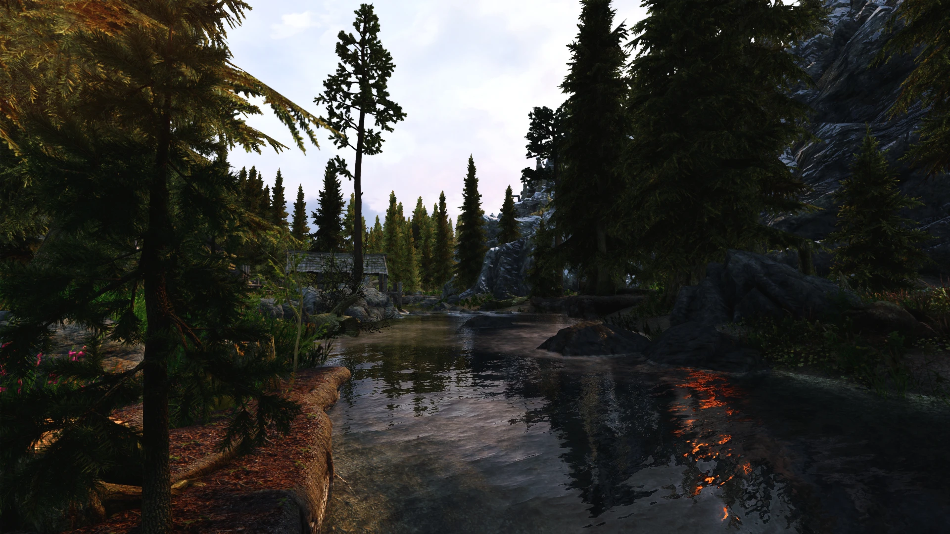 Outside Riverwood sunset at Skyrim Special Edition Nexus - Mods and ...