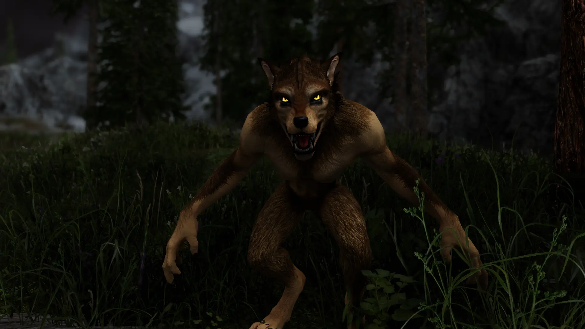 Оборотень содержание. Skyrim Werewolf Remodel.