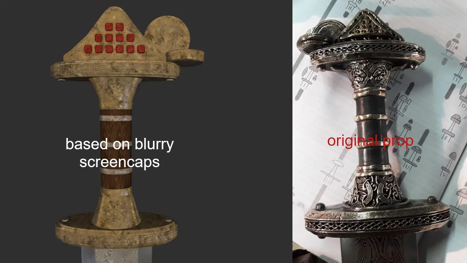 'The Northman' sword comparison 'The Northman' sword comparison
