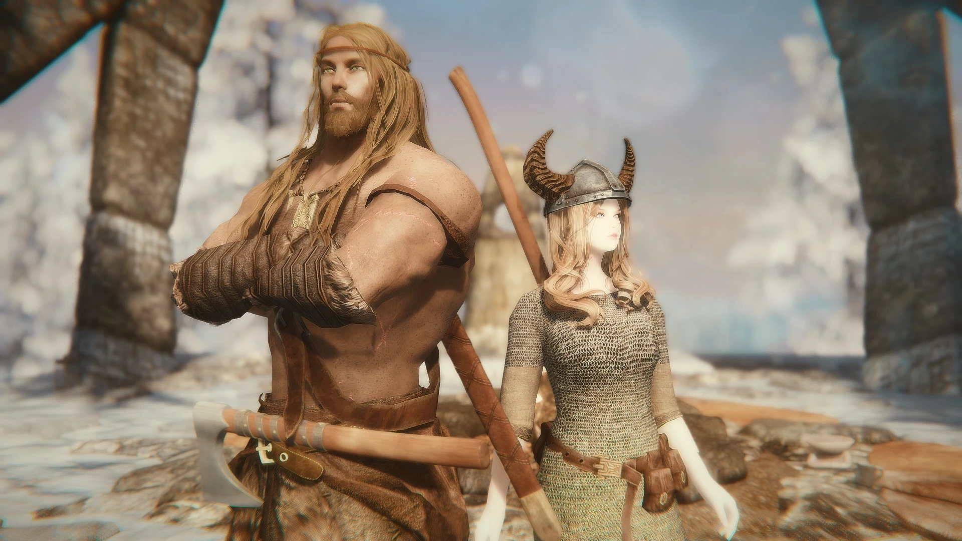 Nordman with Sofia at Skyrim Special Edition Nexus - Mods and Community