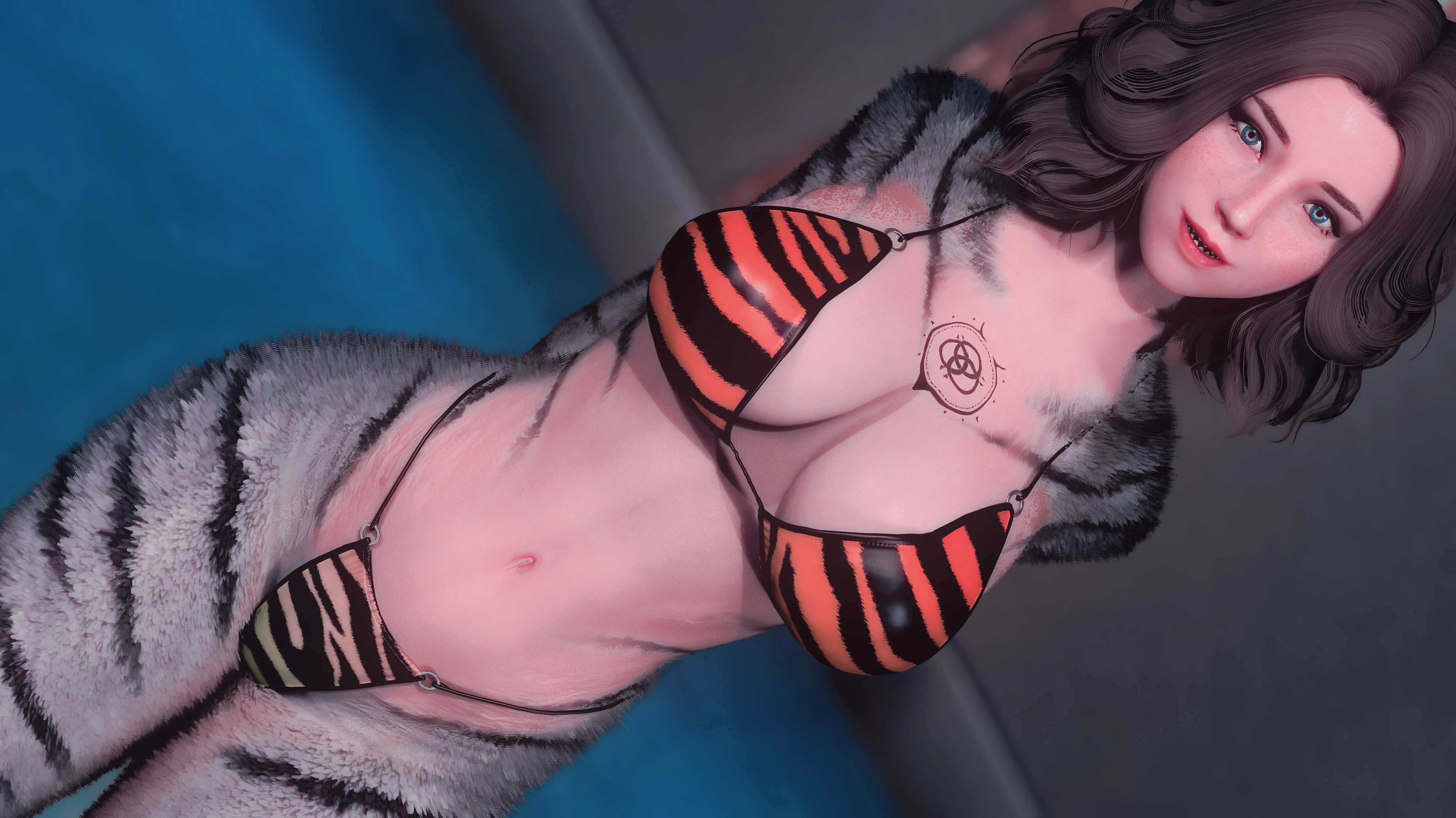 Striped Bikini At Skyrim Special Edition Nexus Mods And Community