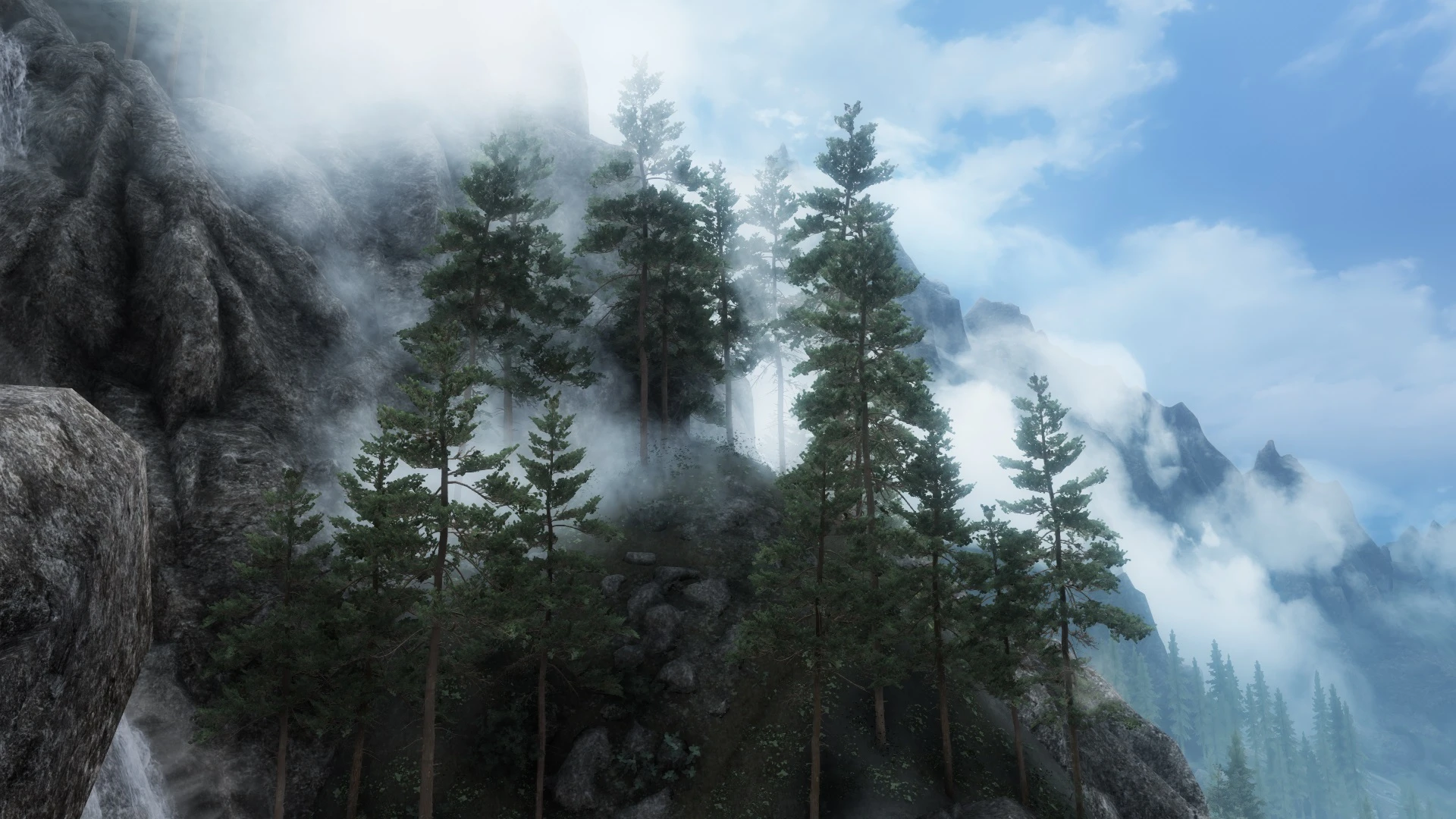 mountains forests at Skyrim Special Edition Nexus - Mods and Community