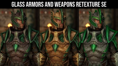 Glass Armors and Weapons Retexture SE Update 2