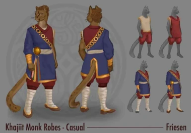New clothing set for the monks of Elsweyr