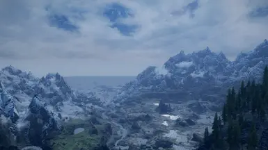 Mountain view at Skyrim Special Edition Nexus - Mods and Community