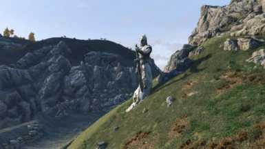 Statue on the Lonely Island in Dwemer Worldgate