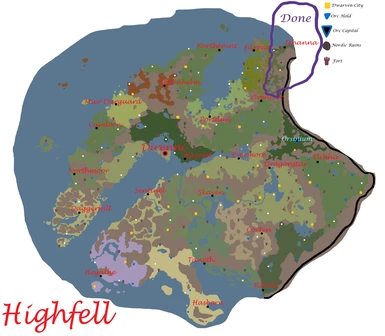 Highfell Mod Progress Map Day 23