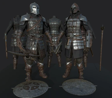 FranklyHD Dawnguard Armor and Weapons WIP