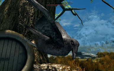 Raven Bird Companion Skyrim Special Edition