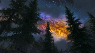 The milky galaxy seen from Skyrim is breath taking
