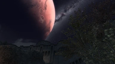 giant planet suppressing over fort dawnguard