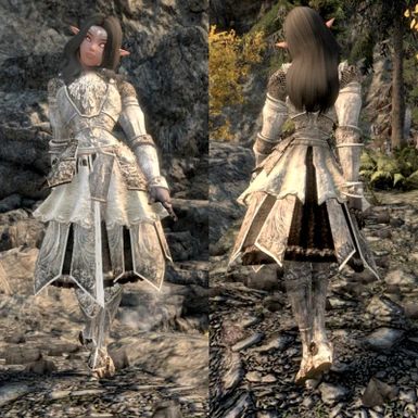 female armor fashion show