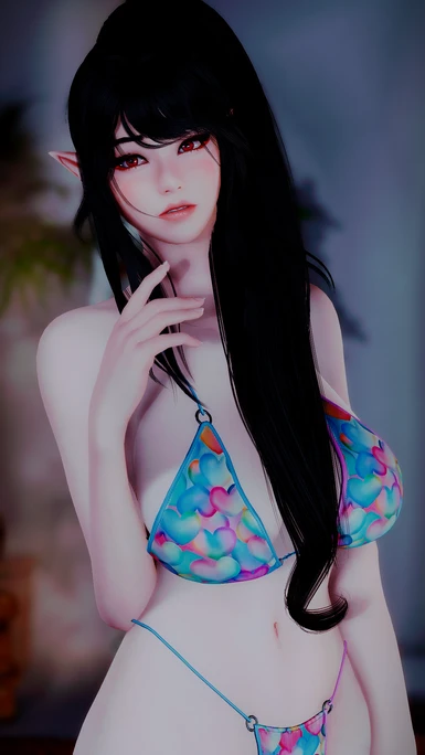 Yui wearing a Bikini