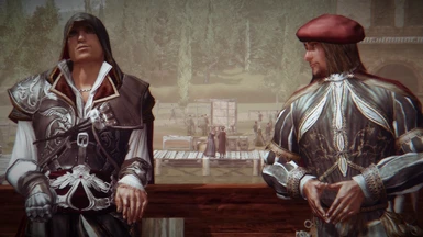 Ezio and Leonardo
