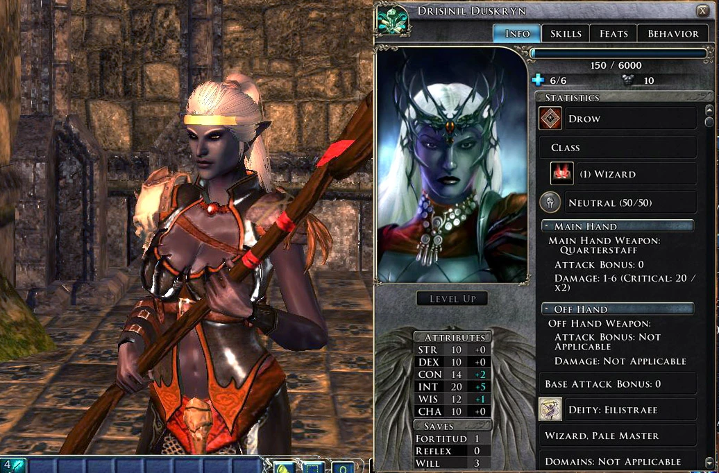 Drow wizard character at Neverwinter 2 Nexus - mods and community