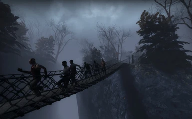 Zombies on a bridge