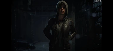 Mod request - Laura's leather jacket hood up version