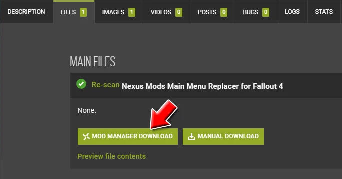 how to re register nexus mod manager