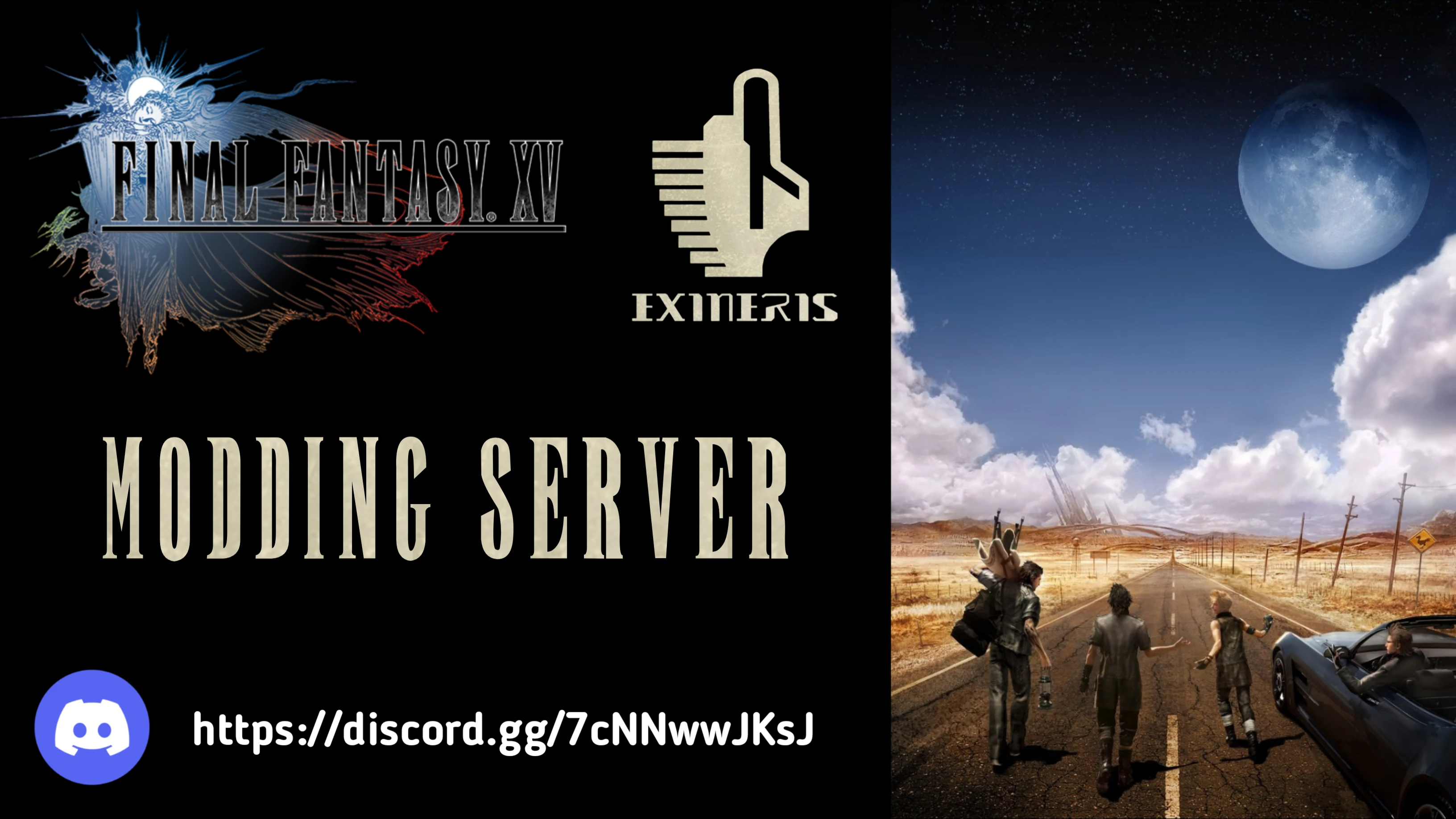 FFXV Modding Server invite for Discord FFXV Modding Server invite for Discord