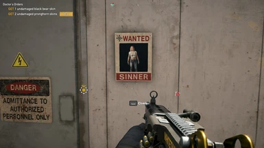 Interesting Easter egg your character look and choices of dress are added to wanted posters of you