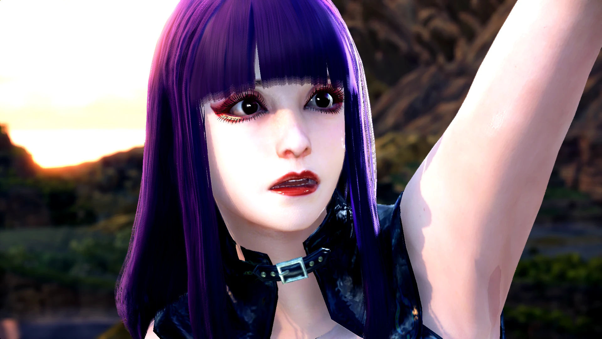 Blunt Bangs Straight Long Hairstyle at Monster Hunter: World - Mods and  community