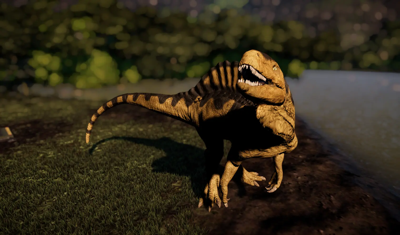 jurassic world the game spinosaurus