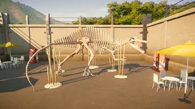 Spinosaurus Skeleton - New Scenery Items for Jurassic World Evolution - Work-in-Progress
