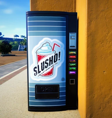 Slusho funny reference drink machine