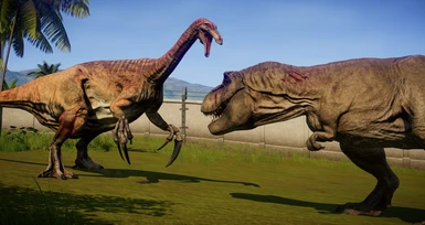 Combat-capable Therizinosaurus