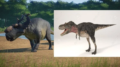 Mod idea tarbo reskin and PutraDly pachyrhinosaurus new species
