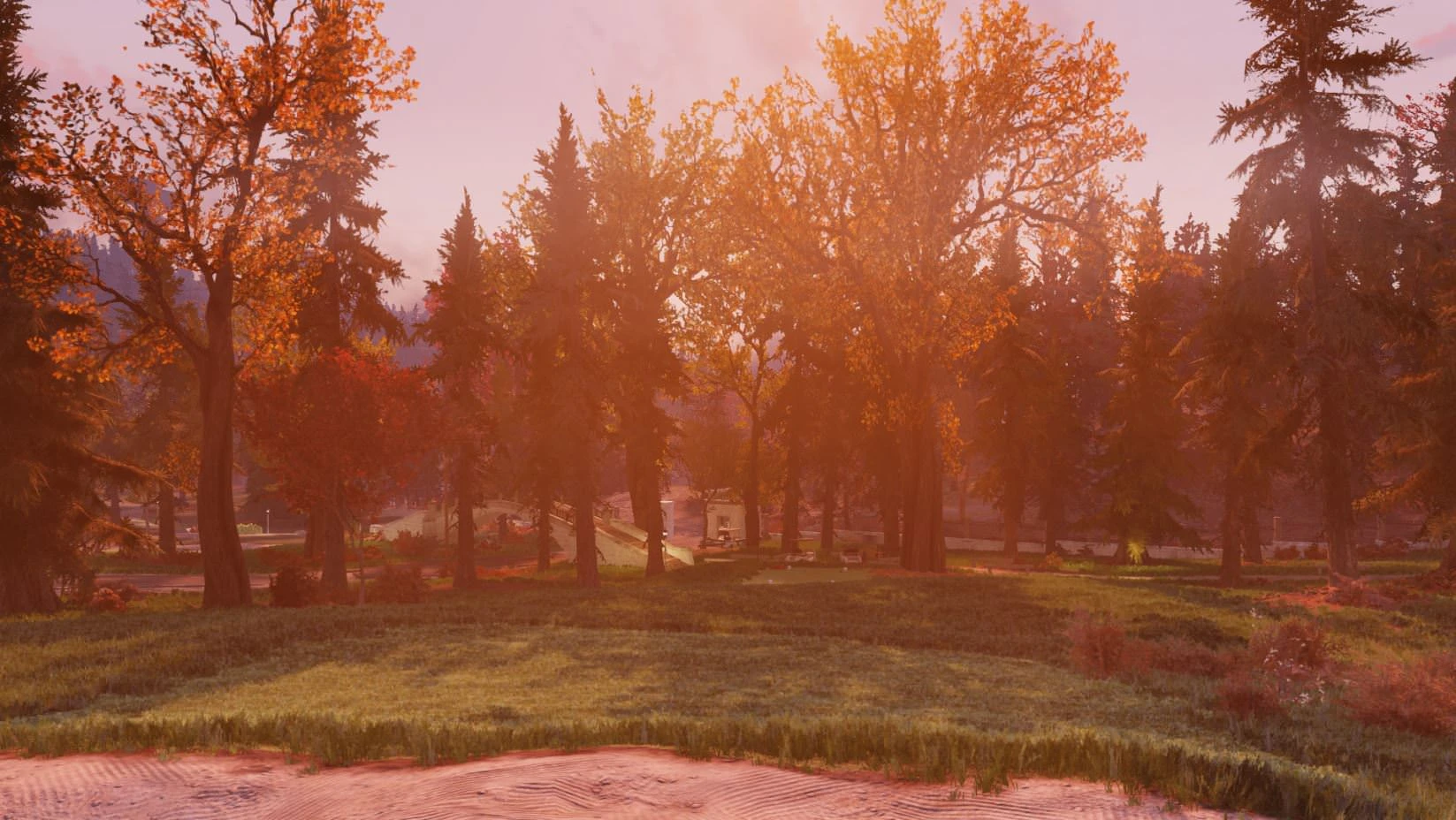 Another beautiful morning at the ghoul horde golf course in Fallout 76