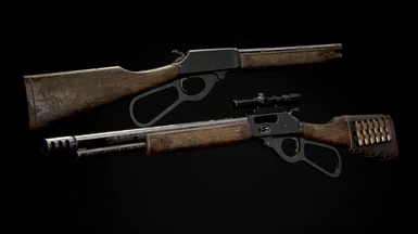 Lever Action Rifle Retexture WIP