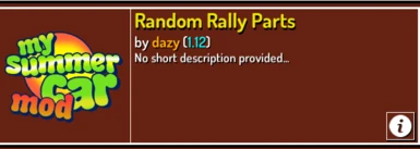 where are the rally parts from the mod