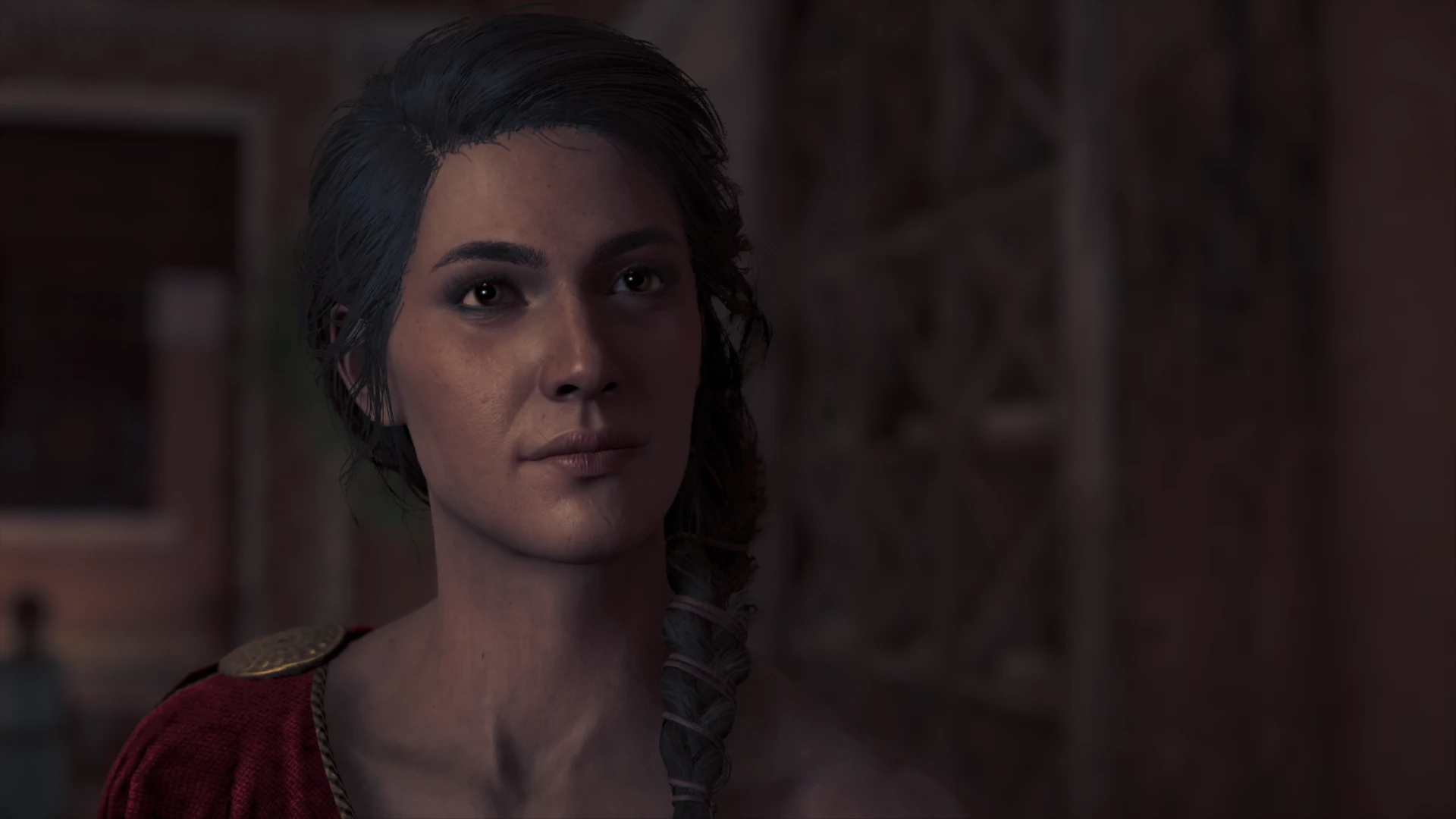 Kassandra Enhanced Facial Scars at Assassins Creed 
