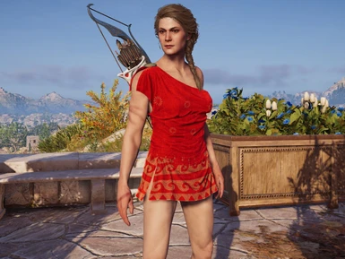 Kassandra Plain Red Dress Shorter Version