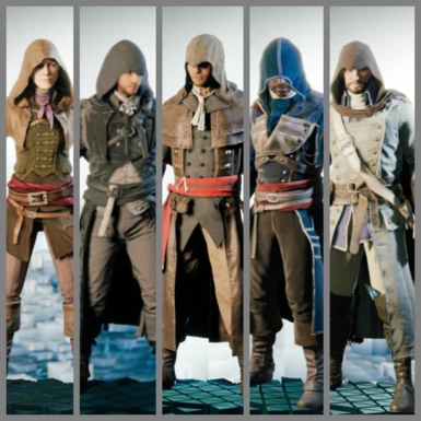 Master Assassin Pack With Hoods Unity