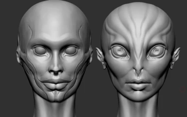 Mass Effect 2 3 Alien romance body and general body mod project Tali face wips