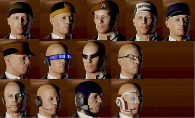 head gear options for Shepard