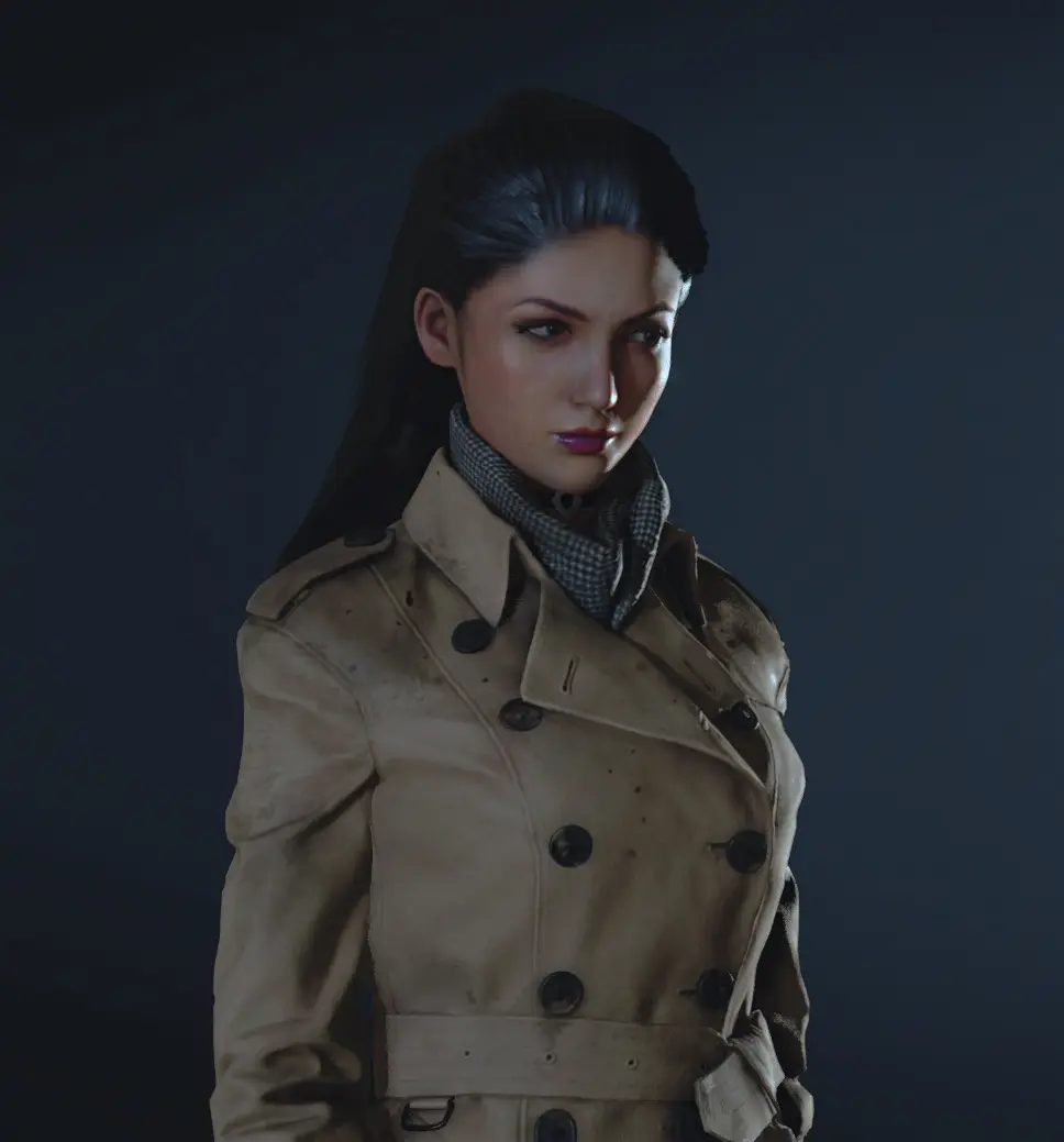 Resident Evil 2 Ada Wong Double Breasted Coat