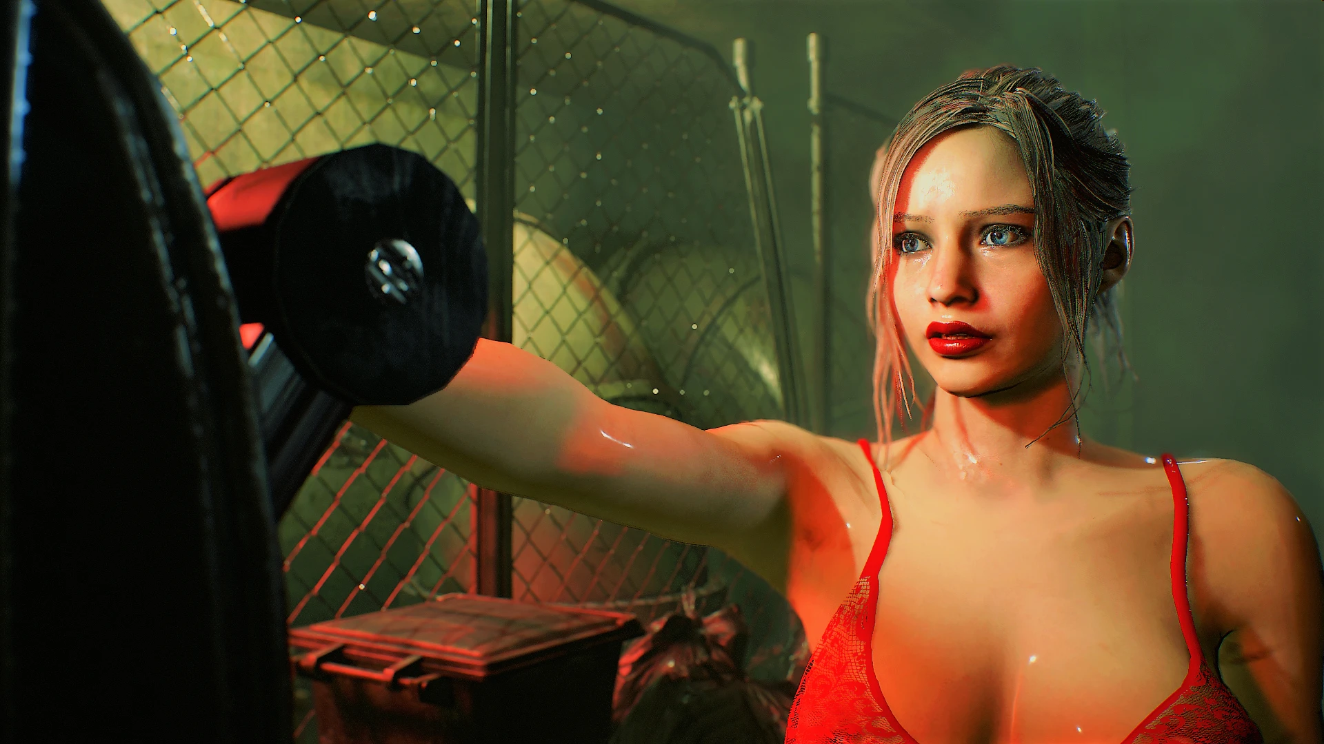 escort turn around Porter Claire Red Lingerie at Resident Evil 2 (2019) Nexus - Mods and community