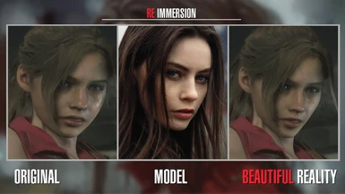 Resident Evil 2 Beautiful Reality Face - Claire
