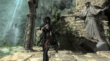 Davina In Black Assassin Armor