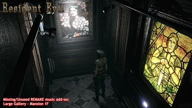 RE1 Remake - Paintings puzzle room -Crows room- missing music Add-On