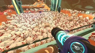 when you spawn to many chickens
