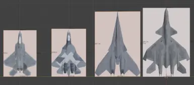 Aircraft Scale Comparison - 5th Gen vs 7th Gen