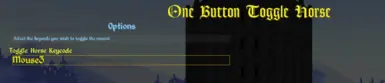 Settings One Button Toggle Horse