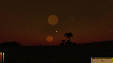 The night sets in across the deserts