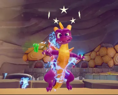 Spyro electrocuted