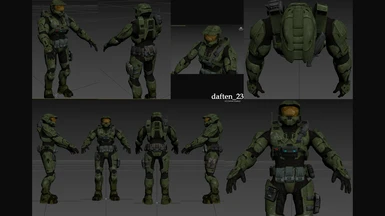 Halo 3 Master Chief with Reach gear